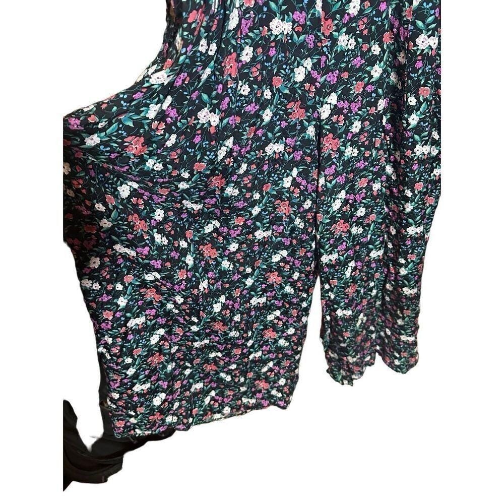 Per Se Navy Floral Lace-Trim Jumpsuit - Picture 8 of 10